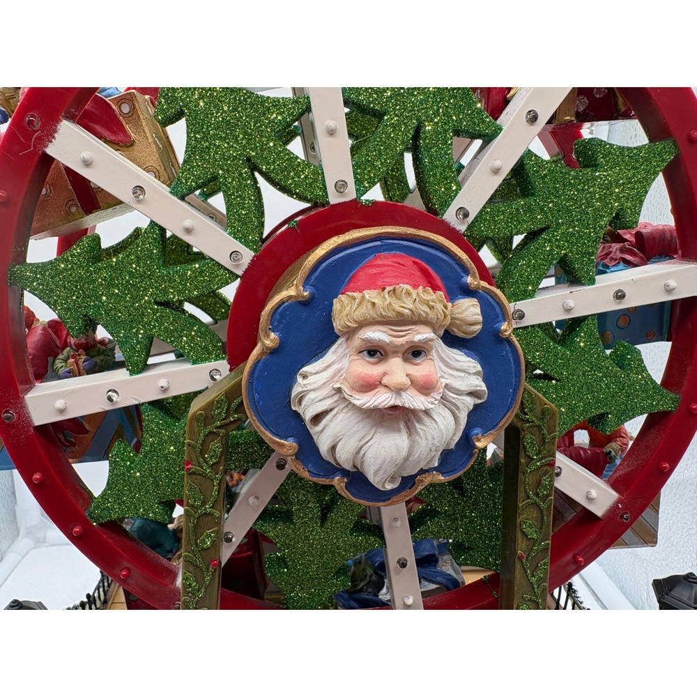 Carole Towne Krause Ferris Wheel 2015 Animated Christmas Village Lights Music - Picture 6 of 17